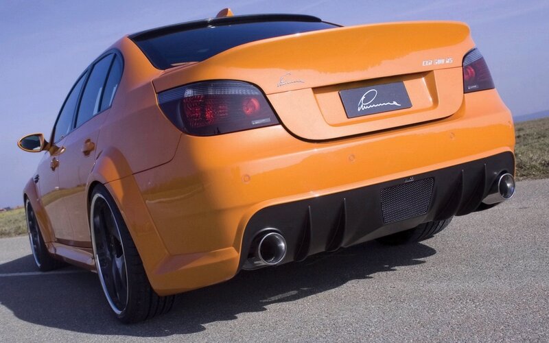 orange modified sedan car