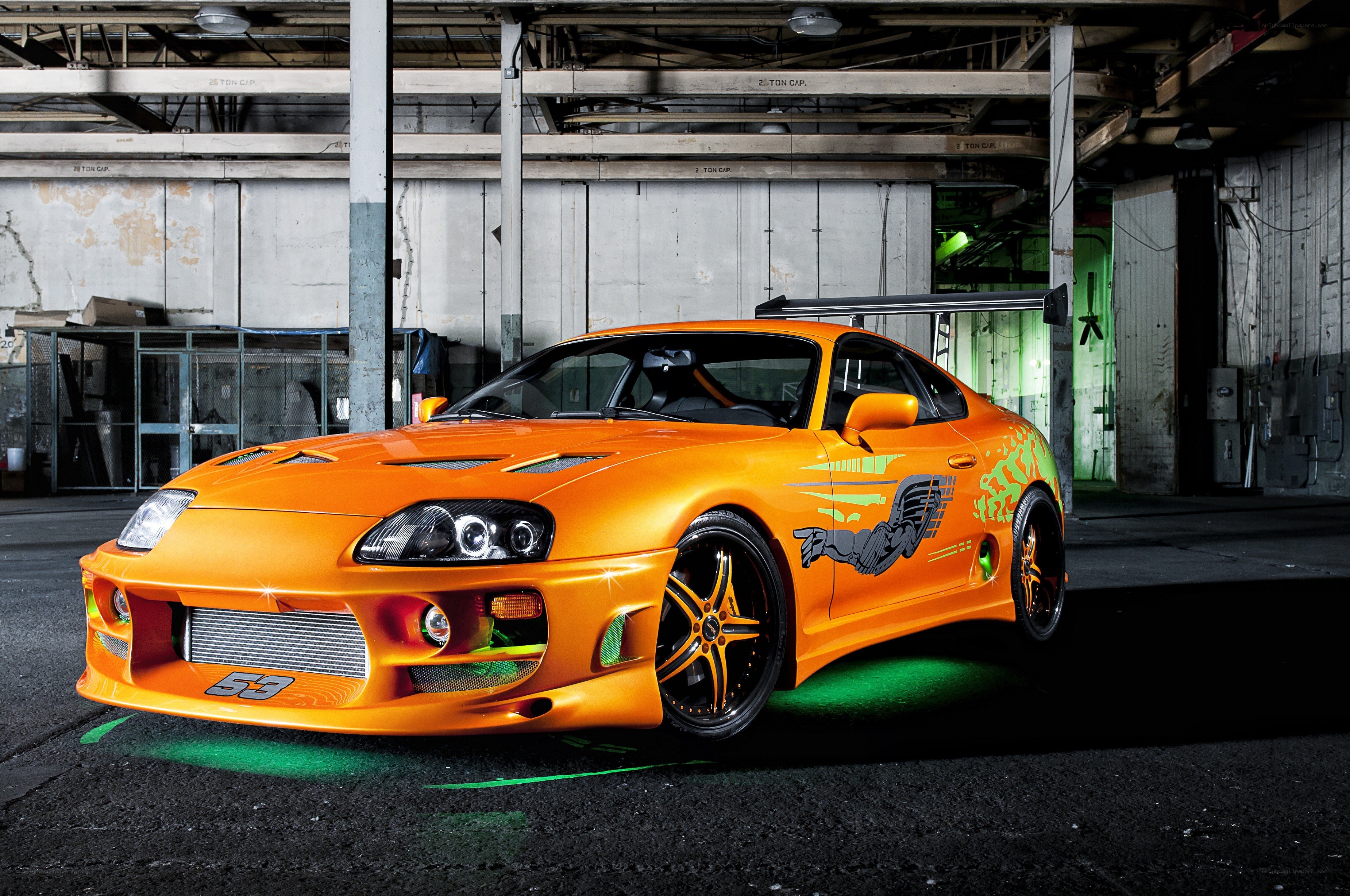 orange modified sports car