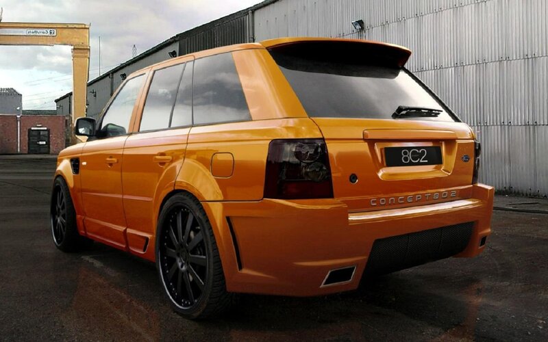 Orange Modified SUV — Industrial