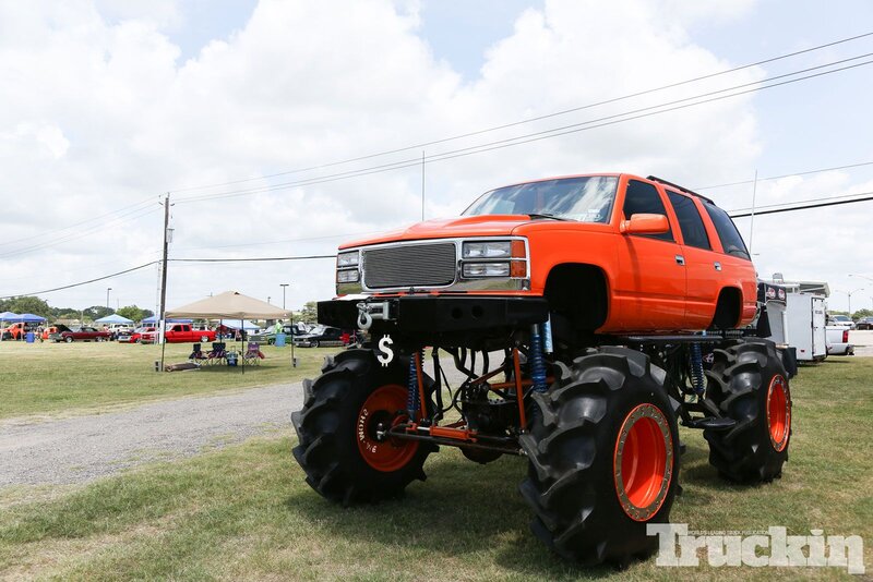 Orange Monster Truck — Outdoor, Afternoon