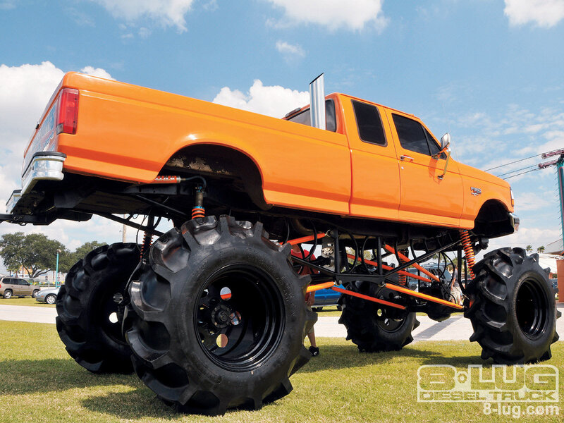 Orange Monster Truck — Outdoor