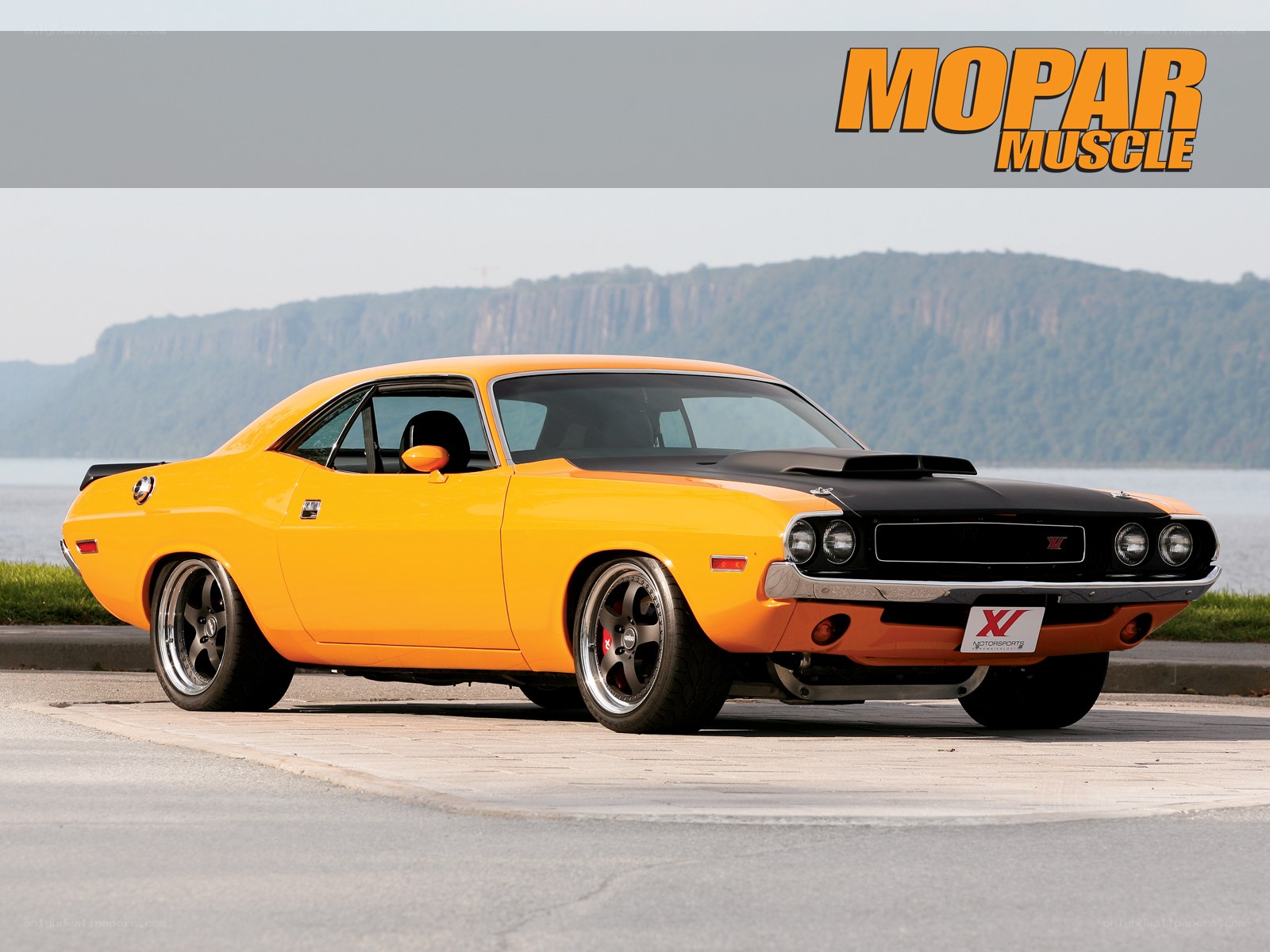 Orange Mopar Muscle Car