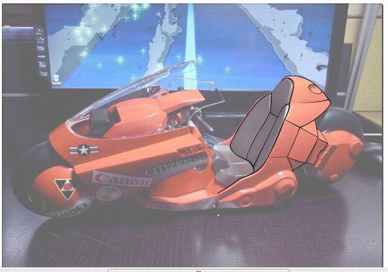 orange motorcycle model