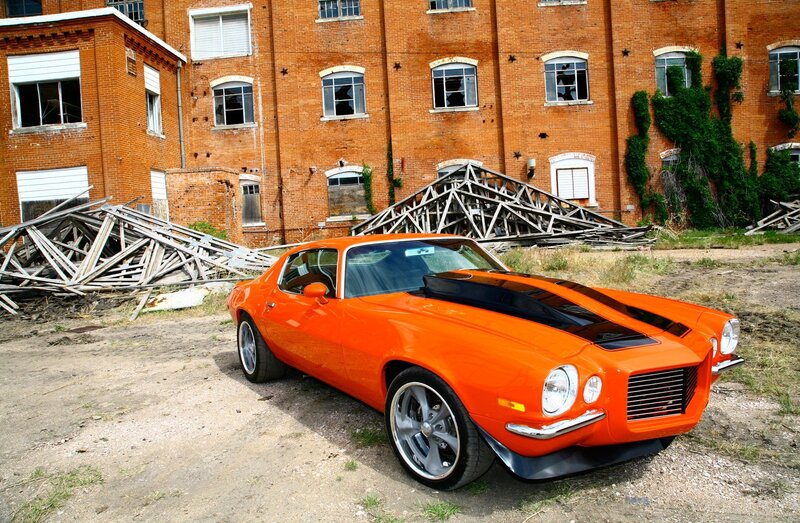 Orange Muscle Car — Abandoned