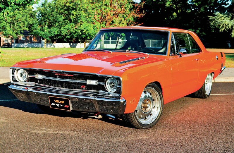 Orange Muscle Car — Bright, Afternoon