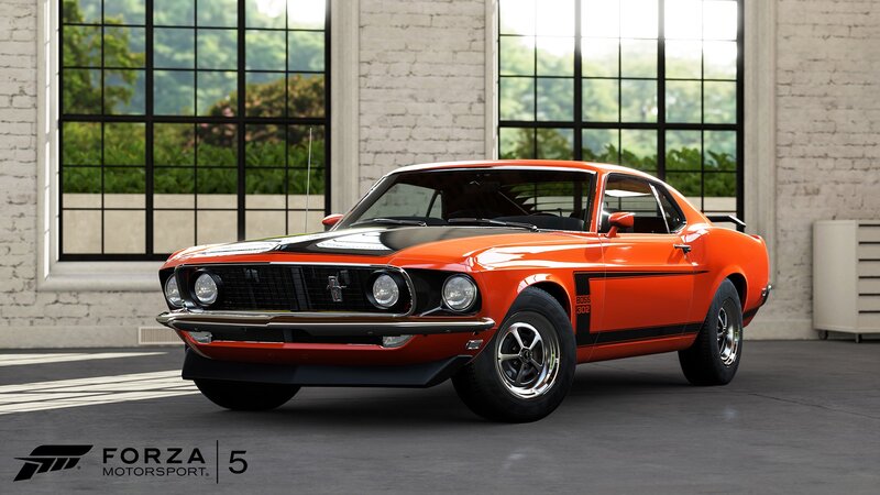 Orange Muscle Car — Calm, 3d Render