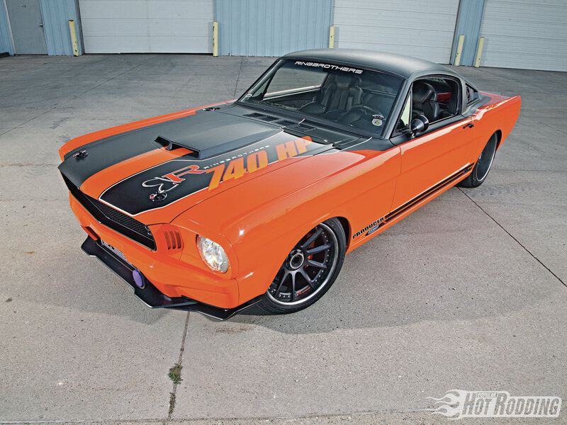 Orange Muscle Car — Dramatic, Photograph, Garage, Tires