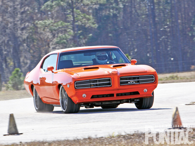 Orange Muscle Car — Dynamic, Afternoon, Photograph, Driver