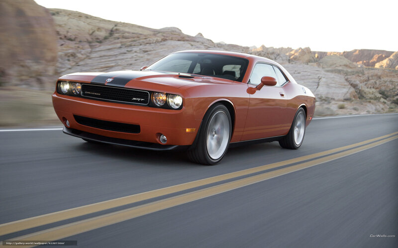 Orange Muscle Car — Dynamic, Afternoon, Photograph