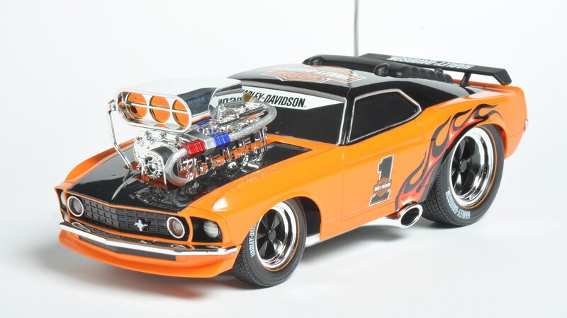 Orange Muscle Car Model — Showcase