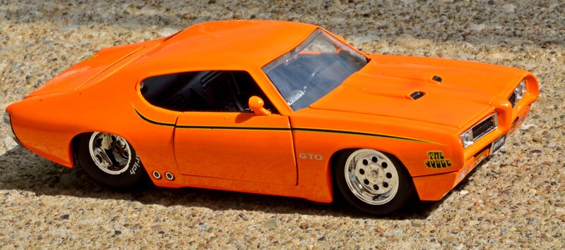 Orange Muscle Car Model — Static