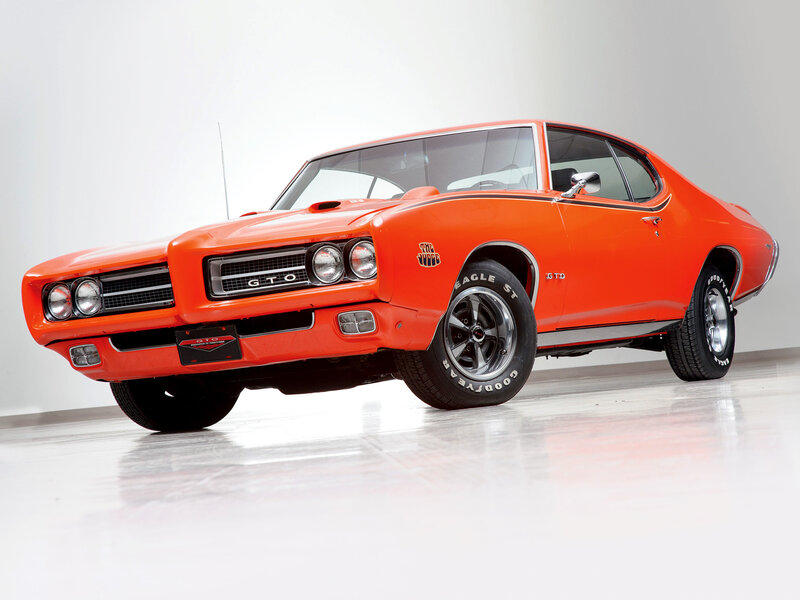 Orange Muscle Car — Neutral, Photograph, Tires