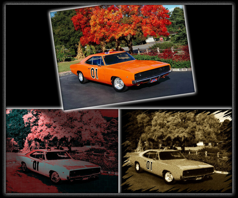 Orange Muscle Car — Nostalgic, Autumn