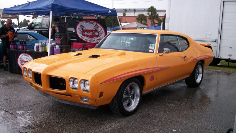 Orange Muscle Car — Outdoor, Photograph