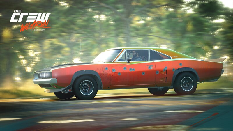 Orange Muscle Car — Red, Dynamic