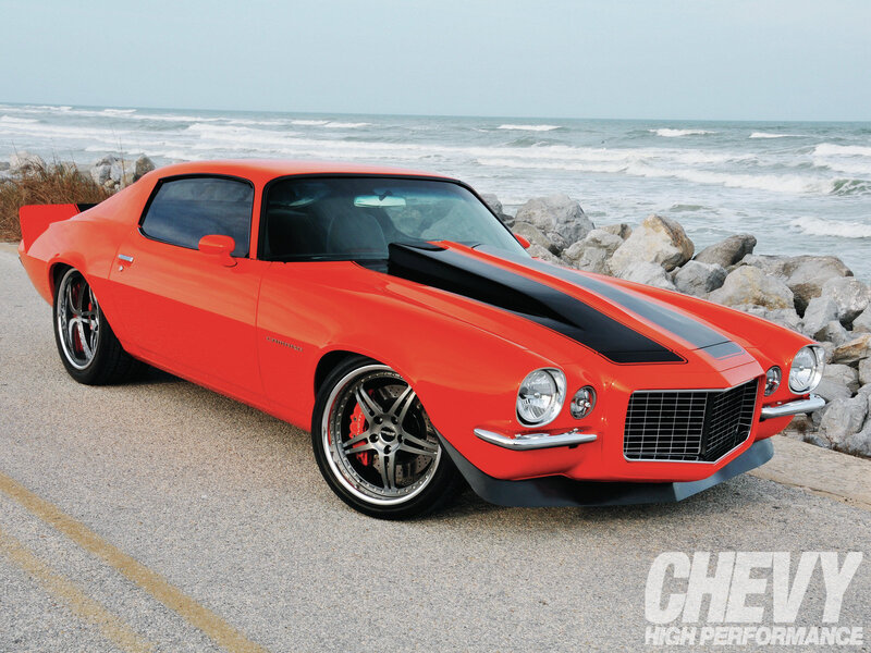 Orange Muscle Car — Red, Serene