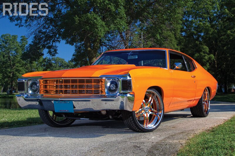 Orange Muscle Car — Serene, Afternoon