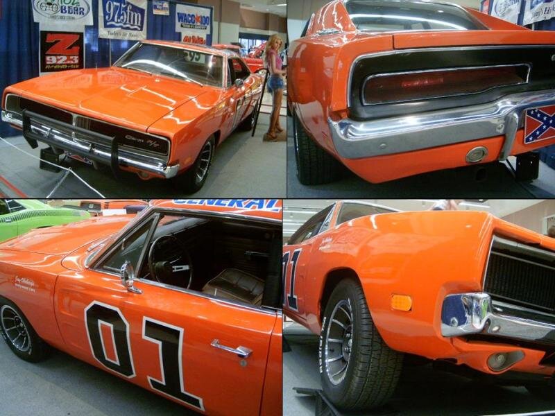 Orange Muscle Car — Showcase, Photograph, Woman