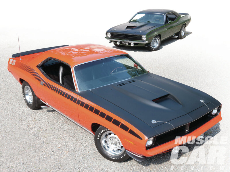 Orange Muscle Car — Static, Afternoon, Photograph