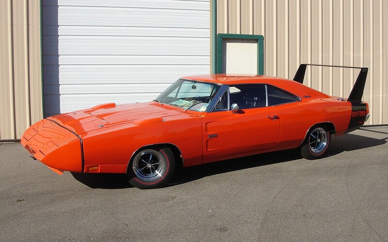 Orange Muscle Car — Static, Afternoon