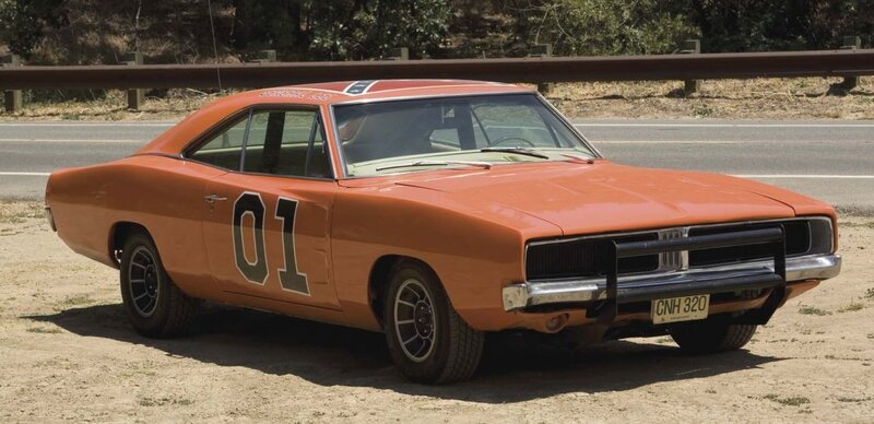 Orange Muscle Car — Sunlit