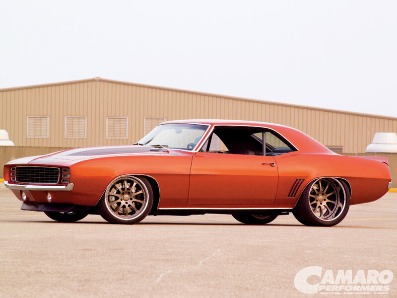 Orange Muscle Car