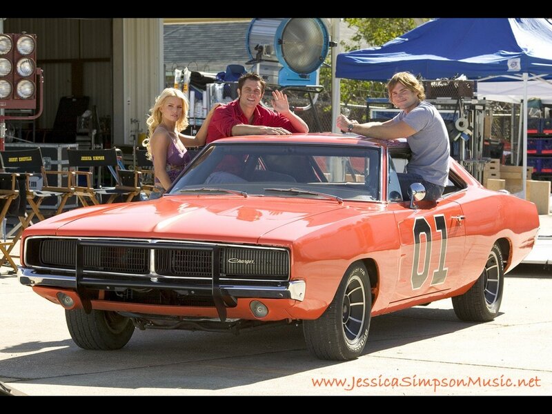 Orange Muscle Car with People — Lighthearted
