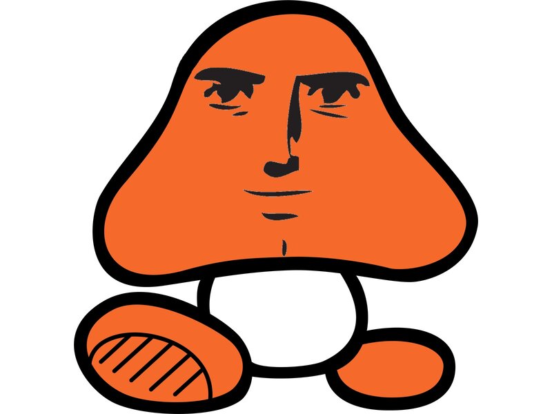 orange mushroom character