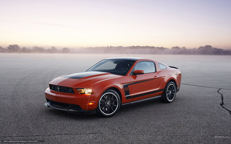 Orange Mustang Boss 302 — Serene