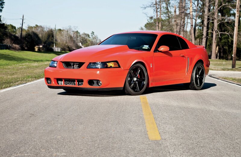 Orange Mustang Coupe