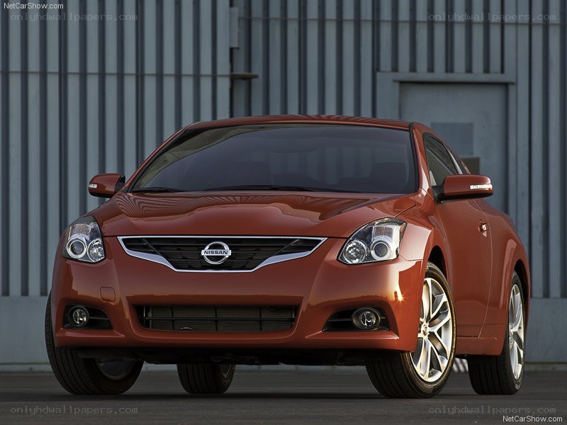 Orange Nissan Altima Coupe