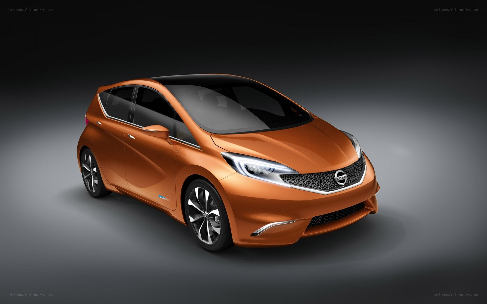 Orange Nissan concept car