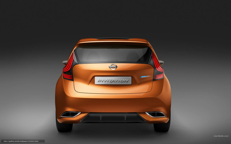 Orange Nissan Concept Car — Dramatic, 3d Render
