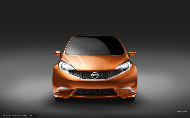 Orange Nissan Concept Car — Dramatic