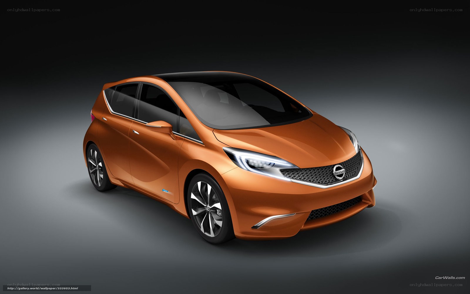 Orange Nissan Concept Car