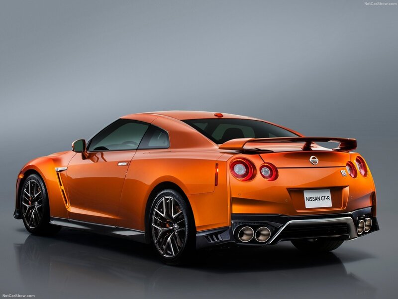 Orange Nissan GT-R — Dramatic, Photograph