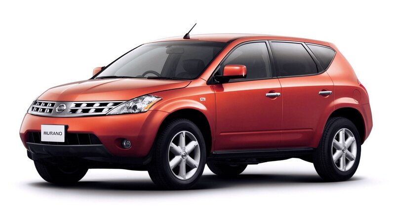 Orange Nissan Murano SUV