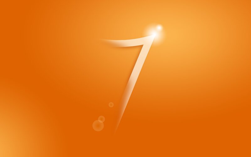 orange number seven