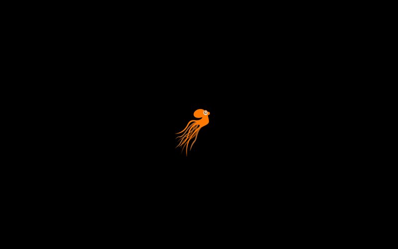 Orange Octopus Icon