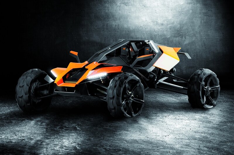 Orange off-road concept vehicle