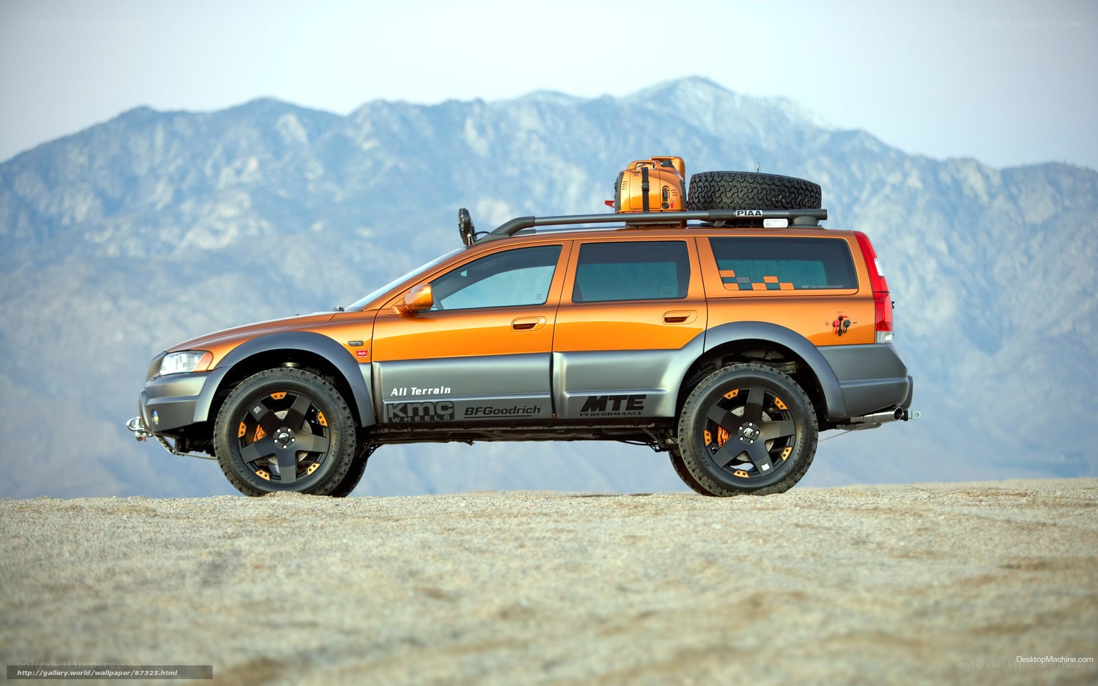 orange off-road station wagon
