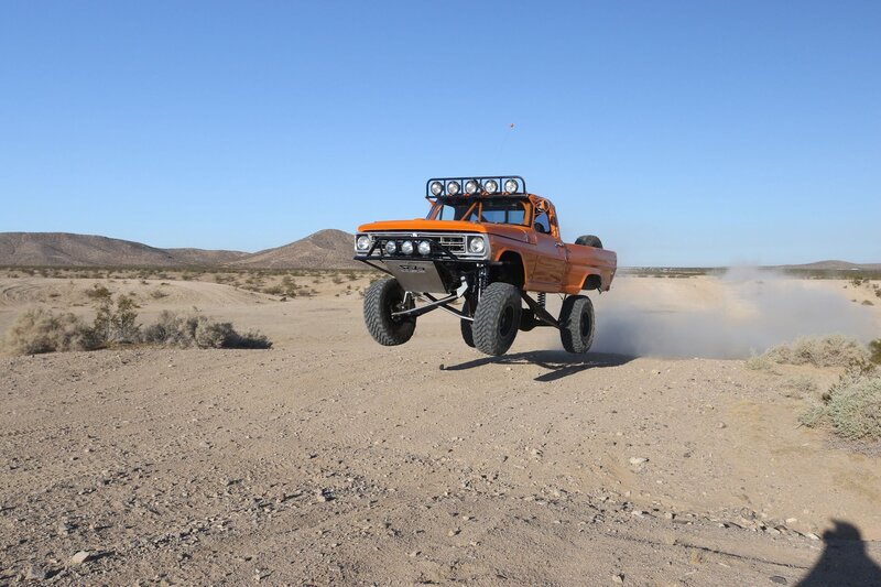 Orange Off-road Truck — Dramatic