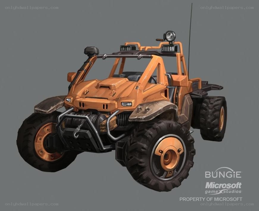 orange off-road vehicle concept
