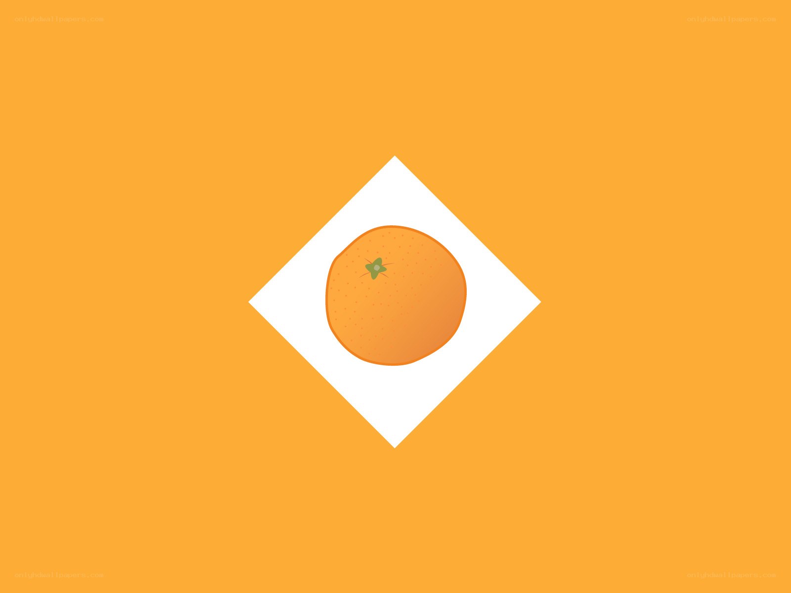 orange on white napkin