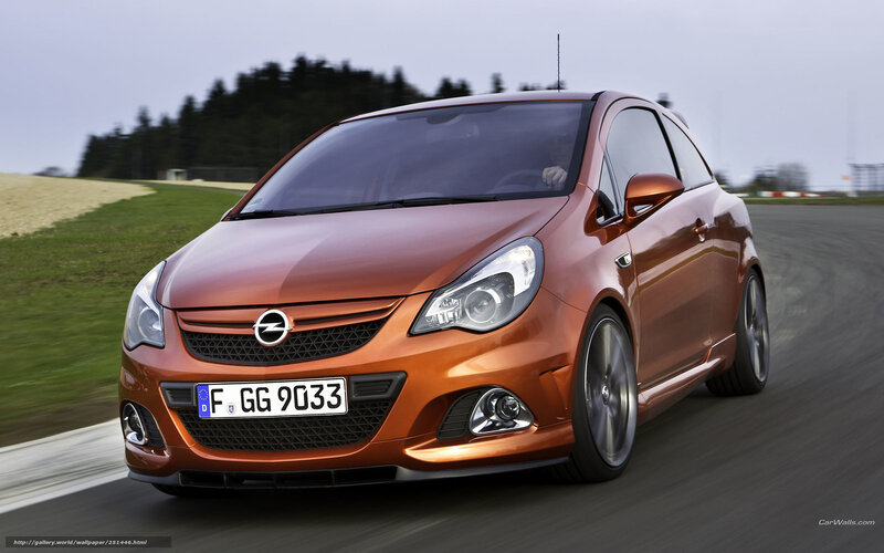 Orange Opel Corsa