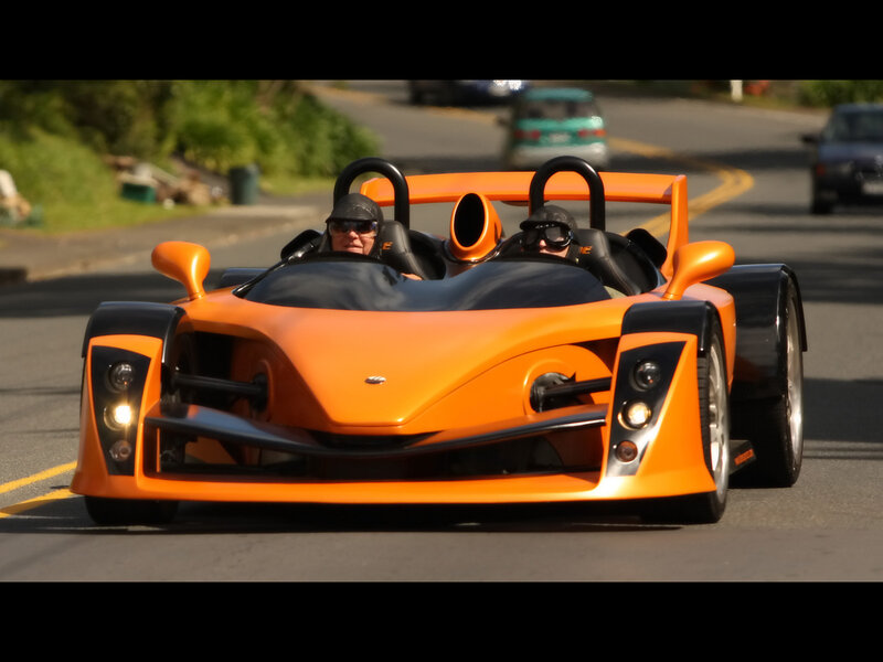 Orange Open-wheel Car