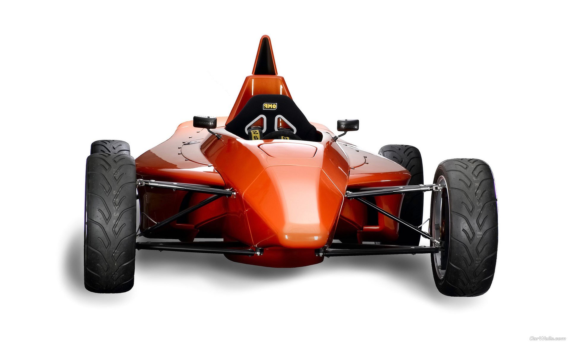orange open-wheel race car