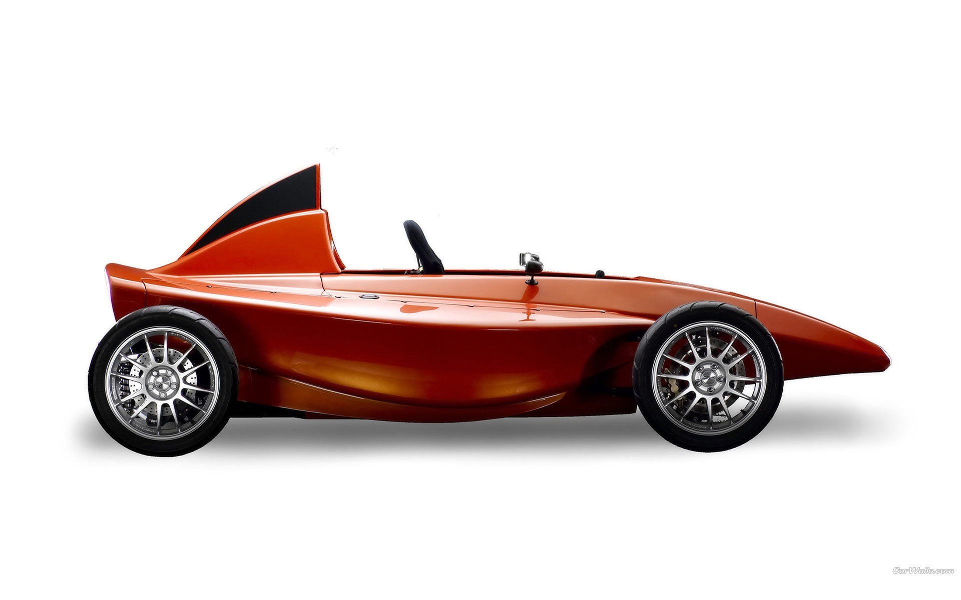 orange open-wheel race car