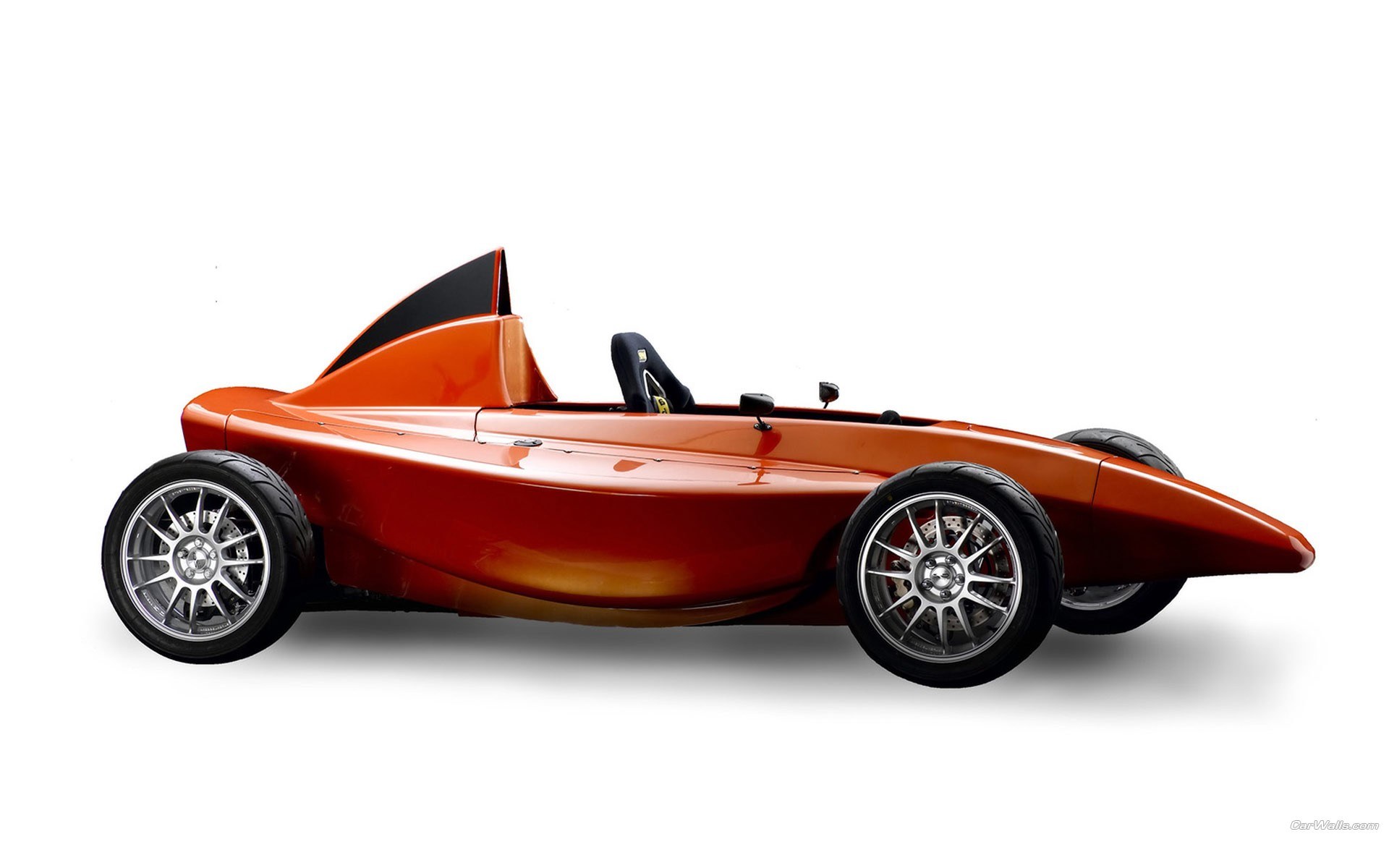 orange open-wheel race car