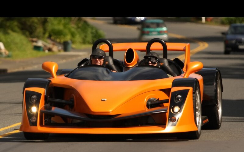 Orange Open-wheel Race Car — Dynamic